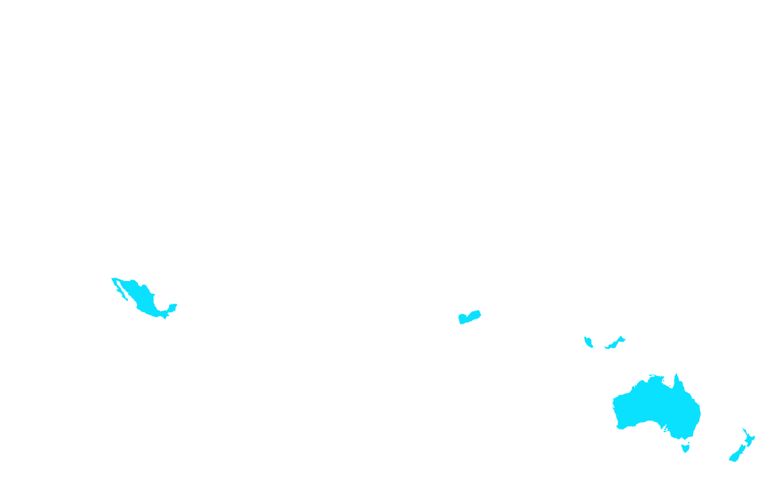 OMV Exploration & Production Präsenz – Rest der Welt (Weltkarte)