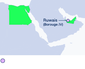 OMV Chemicals Präsenz – Mittlerer Osten und Afrika