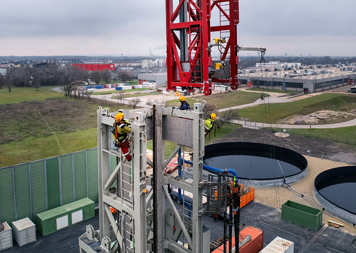 Deep geothermal well in Aspern, Vienna-Donaustadt (photo)