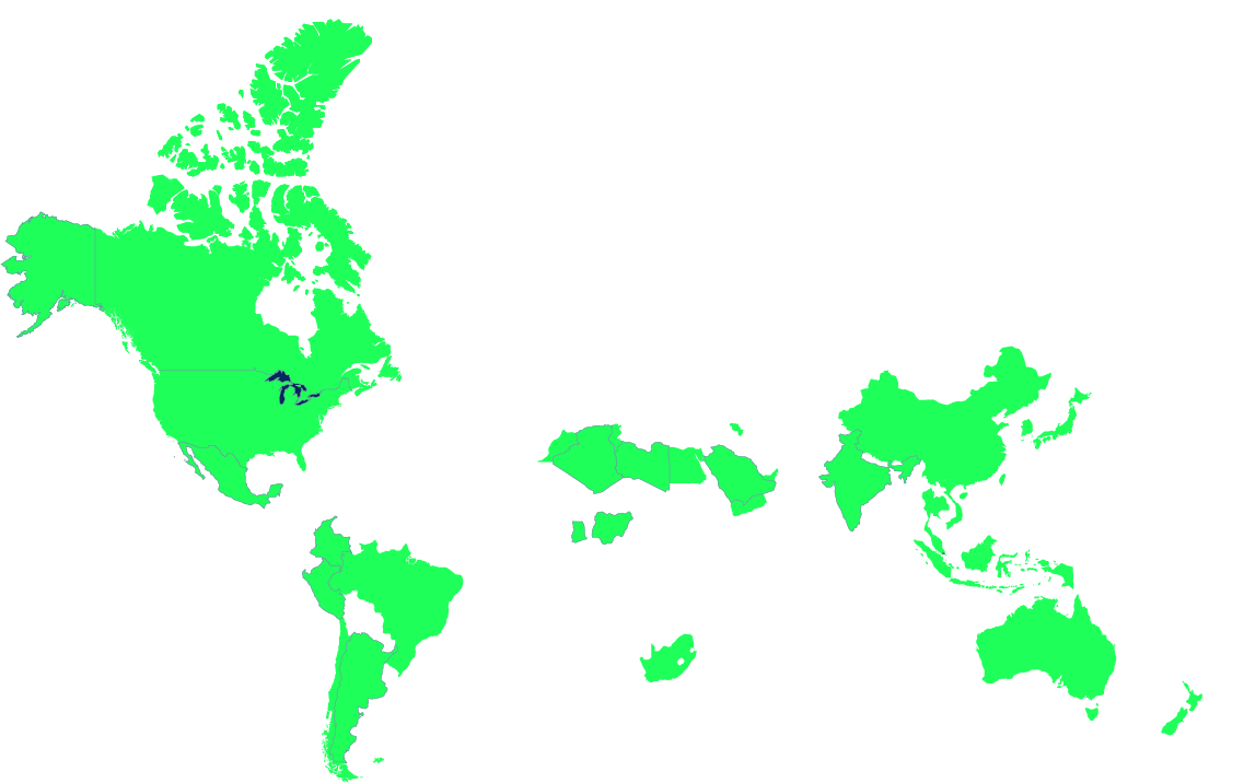 OMV Sales – Rest of the World (world map)